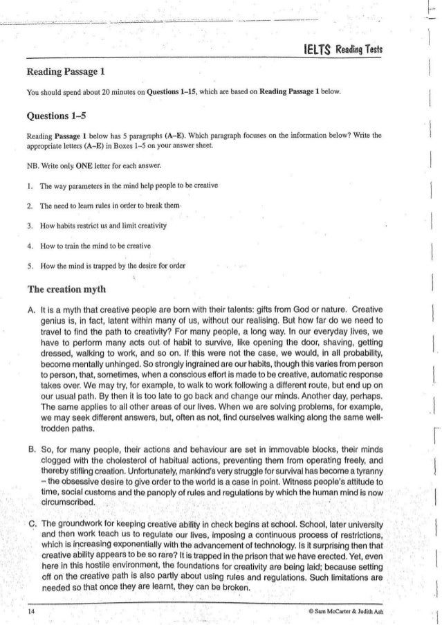 Ielts Reading Passage Pdf